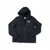 Bluzy damskie - Rozpinana bluza damska kaptur czarna Vans S - miniaturka - grafika 1