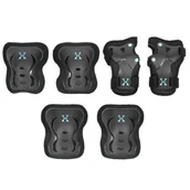 Ochraniacze - Nils EXTREME Zestaw ochraniaczy EXTREME H320 rozmiar L) Czarno-miętowy - miniaturka - grafika 1