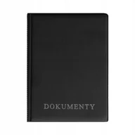 Dyplomy i okładki - Etui Premium na dowód legitymacje karte Czarny - miniaturka - grafika 1