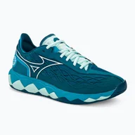 Buty sportowe męskie - Buty do tenisa męskie Mizuno Wave Enforce Tour AC moroccan blue/white/bluejay - miniaturka - grafika 1