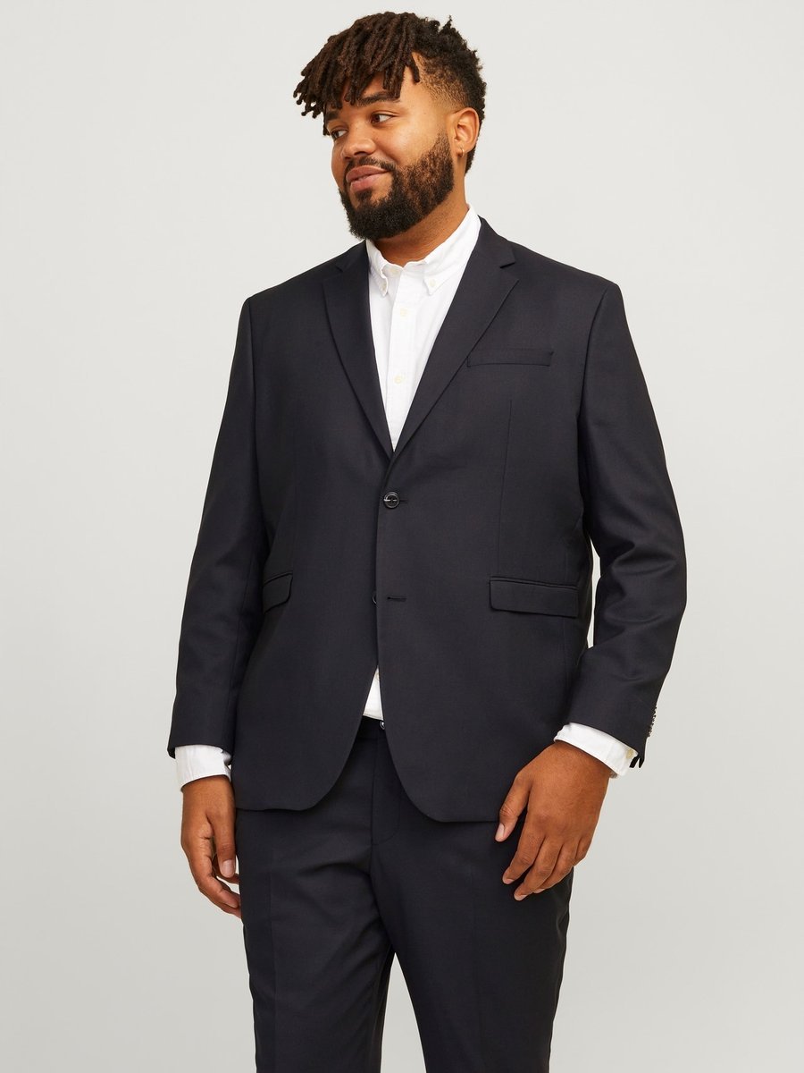 JACK&JONES CZARNA MARYNARKA SLIM Z KLASYCZNYMI KLAPAMI 66 6FA