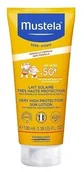 Balsamy i oliwki dla dzieci - Mustela Sun SPF50+ - mleczko przeciwsłoneczne do twarzy 40ml - miniaturka - grafika 1