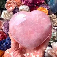 Inne - TEMU 1 Szt. Rose Quartz Heart Love Statue, Naturalny Wysokiej Jakości, Solidny, Bez Zapachu, Do Dekoracji Domu, DIY, Prezent Na Święta, Rodzice, - miniaturka - grafika 1