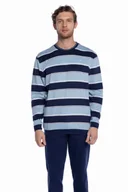 Piżamy męskie - Piżama męska LISANDRO XXL Niebieski - miniaturka - grafika 1