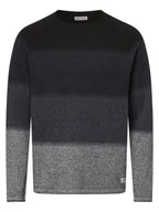 Swetry męskie - Jack & Jones Sweter męski Mężczyźni Bawełna niebieski w paski, S - miniaturka - grafika 1