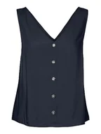 Koszulki i topy damskie - VERO MODA Women's VMBUMPY SL WVN NOOS Top, Navy Blazer, XS, granatowy blezer, XS - miniaturka - grafika 1