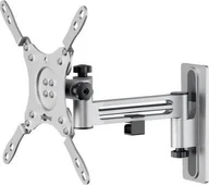 Uchwyty do telewizora - Goobay Uchwyt ścienny do TV Caravan FULLMOTION M, srebrny - miniaturka - grafika 1