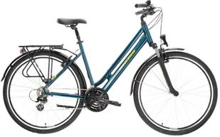 Rower trekkingowy damski KROSS SENTIO 2.0 S(18") 28 TURKUSOWY SZARY POŁYSK - Rowery - miniaturka - grafika 1