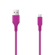 Kable USB - Kabel USB - Lightning SETTY New 2A 1 m Różowy - miniaturka - grafika 1
