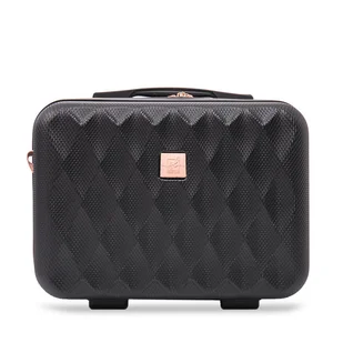 Kuferek Semi Line T5722-1 Czarny - Kosmetyczki, organizery i kuferki - miniaturka - grafika 1