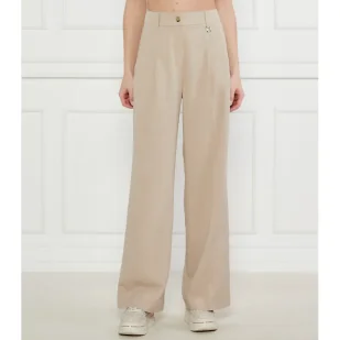 Joop! Spodnie Polly flare fit z dodatkiem lnu - Spodnie damskie - miniaturka - grafika 1