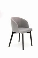 Krzesła - Flavio 2 krzesło tapicerowane bukowe beżowe nogi czarne - miniaturka - grafika 1