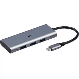 Hub ISY IHU-5000 USB-C - 3x USB-A 3.1 - Huby USB - miniaturka - grafika 1