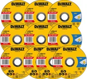 Tarcze do pił - DeWalt zestaw 10szt. tarcz do cięcia stali nierdzewnej Inox 125mm o grubości 1,0mm [DT43972-QZ] DT43972-QZ - miniaturka - grafika 1