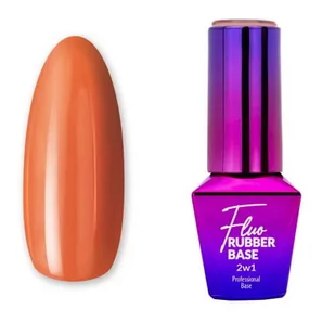 Molly Lac Baza kauczukowa do lakierów hybrydowych neonowa Rubber Base 2w1 Fluo MollyLac Mambo Mix 10 g Nr 7 - Lakiery hybrydowe - miniaturka - grafika 1