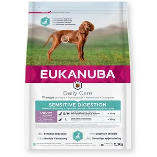 Eukanuba Puppy Sensitive Digestion, kurczak z indykiem - 2,3 kg - Sucha karma dla psów - miniaturka - grafika 1