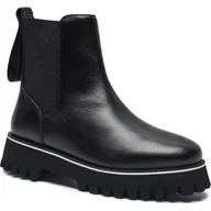 Botki damskie - Patrizia Pepe Skórzane sztyblety - miniaturka - grafika 1