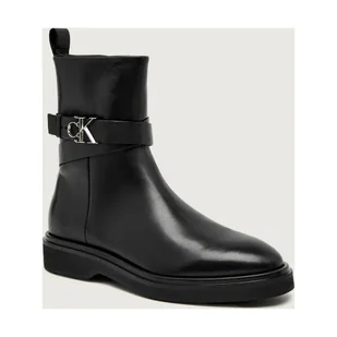 Calvin Klein Skórzane botki - Botki damskie - miniaturka - grafika 1