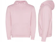 Bluzy damskie - Bluza Dresowa z Kapturem Kangurka JAKOŚĆ ROLY Capucha SU1087 RÓŻ Light XL - miniaturka - grafika 1