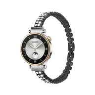 Akcesoria do smartwatchy - opaska pasek bransoleta DIAMONDS "8" Garmin GARMIN VENU 2S / VENU 3S / Vivoactive 4S / Huawei Watch GT 4 41mm BLACK - miniaturka - grafika 1