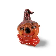Figurki dekoracyjne - Figura Dynia z kolorową czapką lampion, halloween - miniaturka - grafika 1