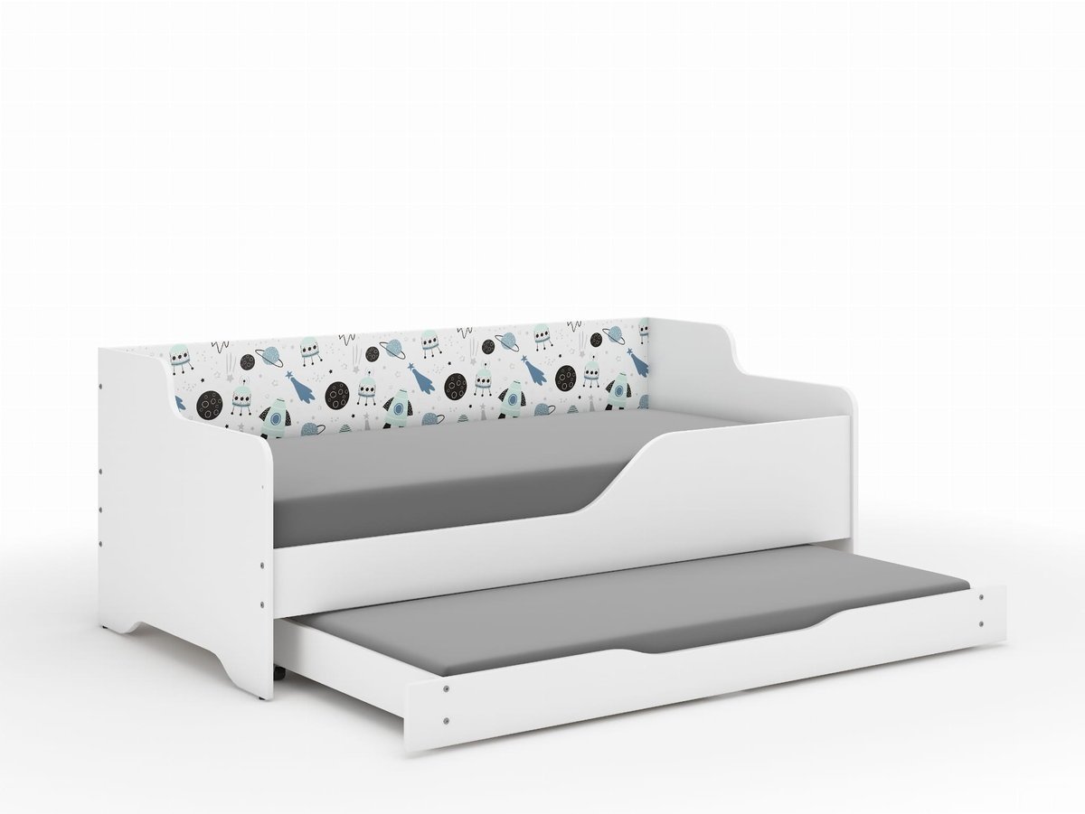 Łóżko dziecięce LILU 160x80 KOSMOS z funkcją spania