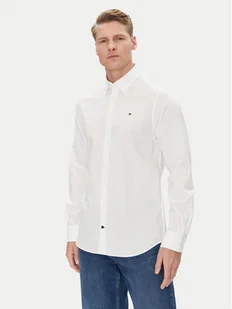 Tommy Hilfiger Koszula MW0MW38658 Biały Slim Fit - Koszule męskie - miniaturka - grafika 1