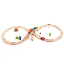 Trefl, Zabawka drewniana - Fun Play Railway, 61686 - Łamigłówki - miniaturka - grafika 1