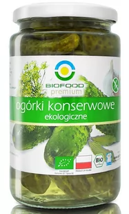 Bio Food OGÓRKI KONSERWOWE BIO 700 g - - Zdrowa żywność - miniaturka - grafika 1