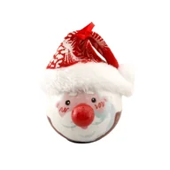 Ozdoby bożonarodzeniowe - Zawieszka choinkowa Mikołaj LED 6,5 cm - miniaturka - grafika 1