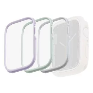 UNIQ ramki do Moduo 3in1 Apple Watch Series 4/5/6/7/8/SE 40/41mm Szałwiowy-Lillak-Biały/Sage-Lilac-White - Akcesoria do zegarków - miniaturka - grafika 2