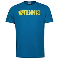 Koszulki męskie - HEAD Męski T-shirt z napisem"font", niebieski, Rozmiar Uniwersalny/S - miniaturka - grafika 1