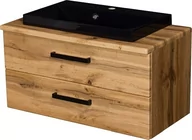 Szafki łazienkowe - Szafka z umywalką 80 cm 39/L2 seria Fokus Loft Gante  - miniaturka - grafika 1