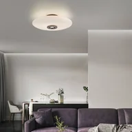 Lampy sufitowe - PURE lampa sufitowa LED Vitrum brąz/opal szkło/aluminium Ø 45cm - miniaturka - grafika 1