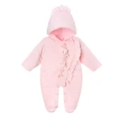 Pajacyki dla niemowląt - Pajac ocieplany Alicja różowy 74 - miniaturka - grafika 1