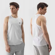 Koszulki męskie - T-SHIRT 4F KOSZULKA MĘSKA BEZ RĘKAWÓW TOP TANK BAWEŁNIANA SPORTOWA SS24 - miniaturka - grafika 1