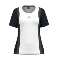 Koszulki dla dziewczynek - Koszulka dziewczęca Head CLUB 25 Tech T-Shirt Girls Navy/White 164 cm - miniaturka - grafika 1