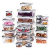 Pojemniki kuchenne - ZESTAW 24 POJEMNIKÓW NA ŻYWNOŚĆ Z POKRYWAMI I USZCZELKAMI 229159 - miniaturka - grafika 1