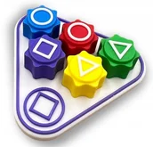 Gry planszowe - KOŚCI DO GRY GONGGI GONGI SQUID GAMES Z GUMOWĄ PODSTAWKĄ - miniaturka - grafika 1