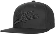 Czapki i chusty sportowe męskie - Flat Brim LA Cap by alpinestars, czarny, One Size - miniaturka - grafika 1