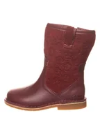 Buciki dla niemowląt - Clarks Skórzane kozaki "Comet Pop" w kolorze bordowym - miniaturka - grafika 1