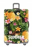 Akcesoria podróżnicze - POKROWIEC OCHRONNY SUMMER ANANASY NA WALIZKĘ S - miniaturka - grafika 1