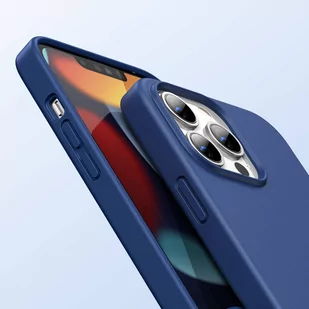 Ugreen Protective Silicone Case gumowe elastyczne silikonowe etui pokrowiec iPhone 13 Pro Max niebieski - Etui i futerały do telefonów - miniaturka - grafika 2