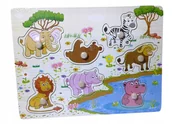 Układanki dla dzieci - Układanka Edukacyjna Drewniana z uchwytami - miniaturka - grafika 1