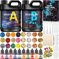 Zestawy biżuterii dla kobiet - Zestaw Żywicy Epoksydowej 512 ml - Krystaliczna, rękodzieło DIY Biżuteria - miniaturka - grafika 1