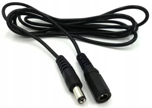PRZEDŁUŻACZ zasilania zasilacza DC kabel Wtyk Gniazdo 1,5m 2,1/5,5mm - Akcesoria do monitoringu - miniaturka - grafika 1
