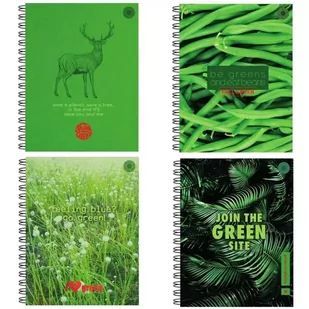 Zeszyt A4/80K kratka Think Green (5szt) - Ziemia Obiecana - Zeszyty szkolne - miniaturka - grafika 1