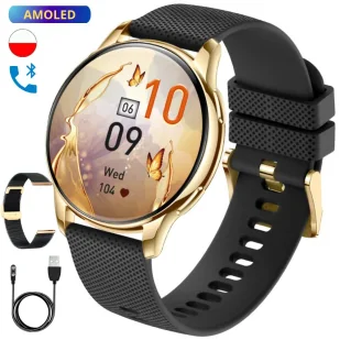 Rubicon Diana RBN-Diana-GOLD-BLK - Smartwatch - miniaturka - grafika 1
