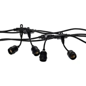 Lampy ogrodowe - Milagro EKO6918 Girlanda 10 metrów bez żarówek czarny - miniaturka - grafika 1