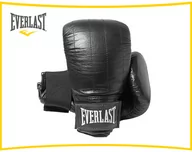 Rękawice do ćwiczeń - Everlast Leather Pro Boston Boxing Gloves - Black M - miniaturka - grafika 1